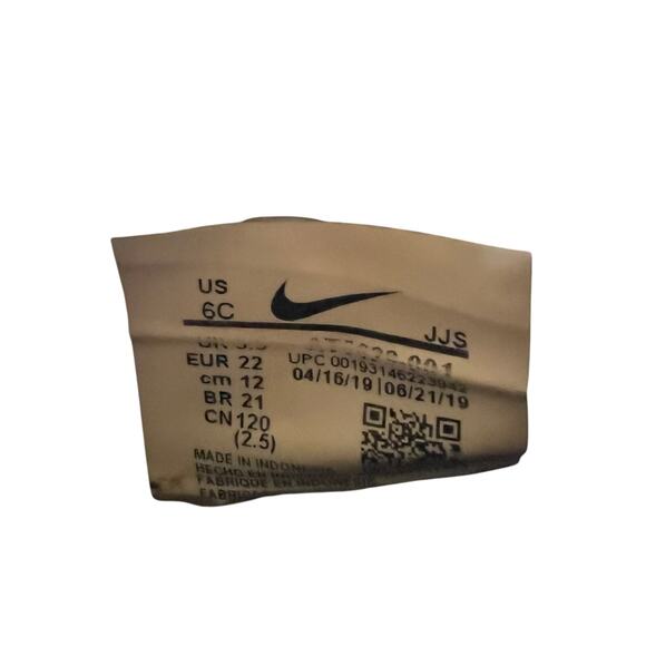 Nike Toddler Shoes US 6C Black Strap / Velcro – Good Condition - Picture 7 of 8